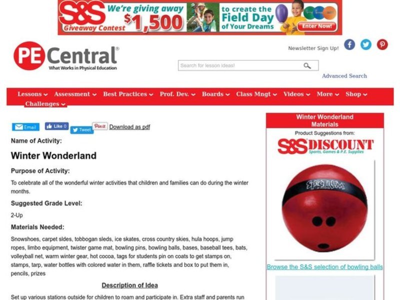 Winter Wonderland Lesson Plan