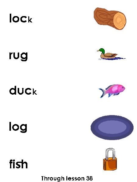 Word and Picture Associations Worksheet