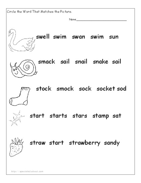 Word and Picture Match Lesson Plan