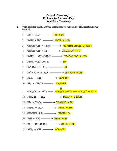 Acid-Base Chemistry Lesson Plan