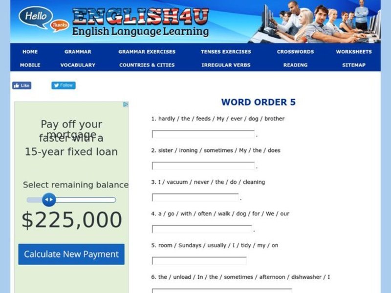 Word Order Interactive