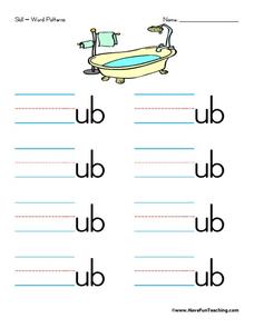 Word Patterns Worksheet