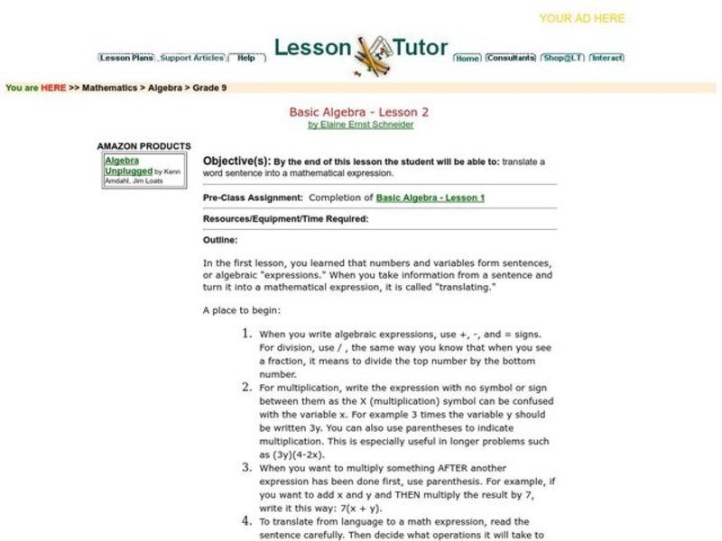 Word Problems Worksheet