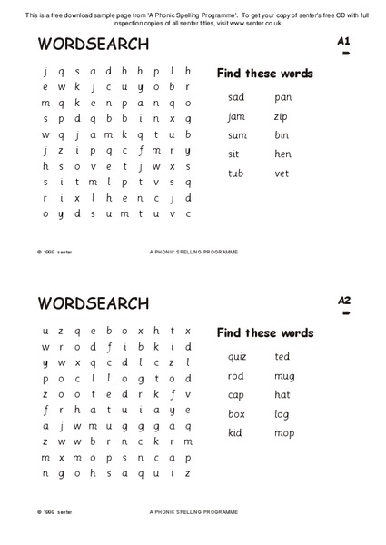 Word Search Lesson Plan