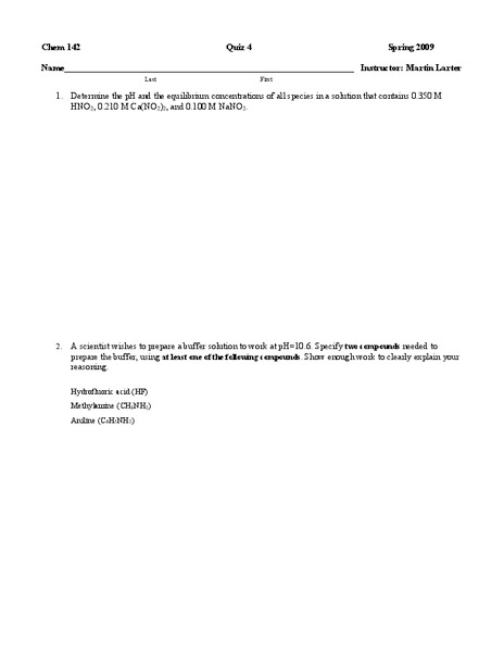 Acids and Bases Worksheet Worksheet