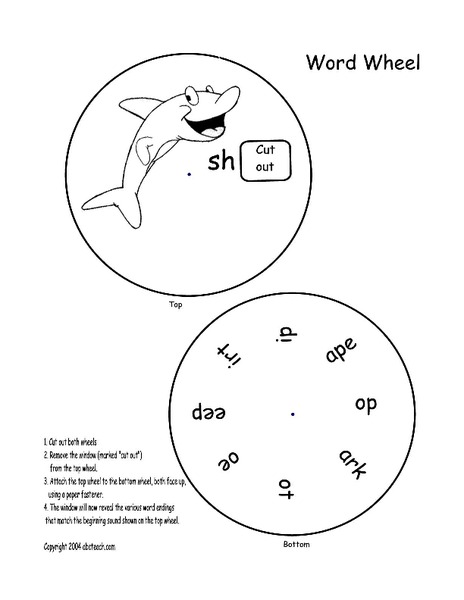 Word Wheel Worksheet