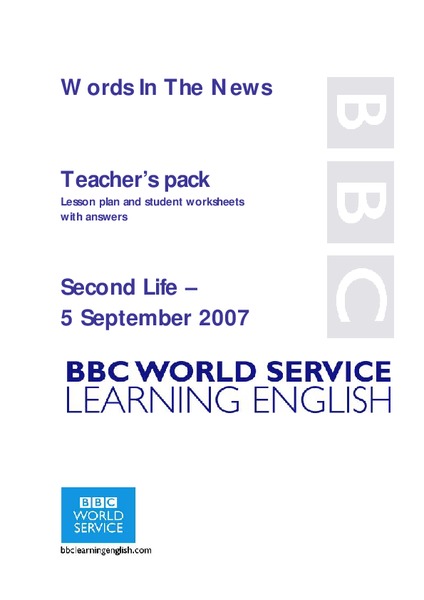 Words In The News Lesson Plan