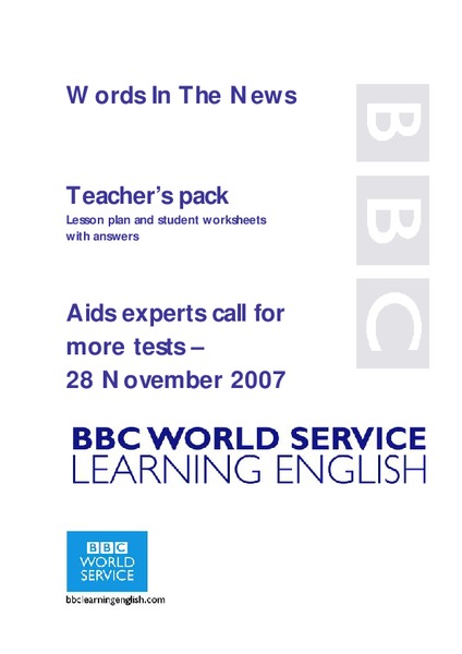 Words in the News Lesson Plan