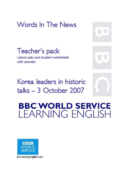 Words In The News Lesson Plan