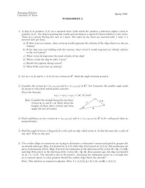 Worksheet 2 Worksheet