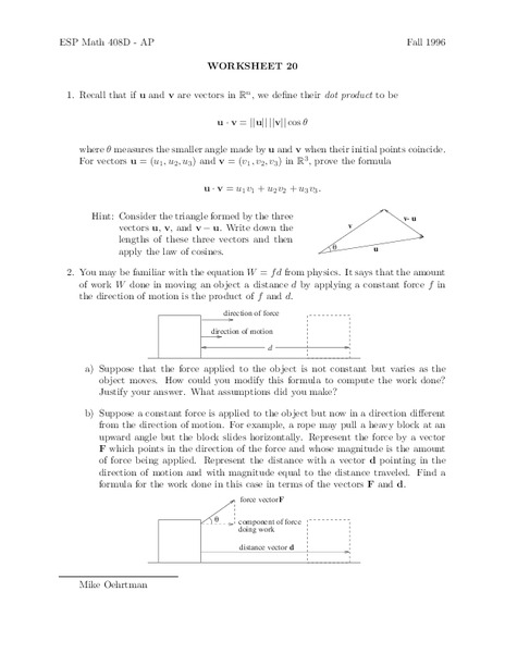 Worksheet 20 Worksheet