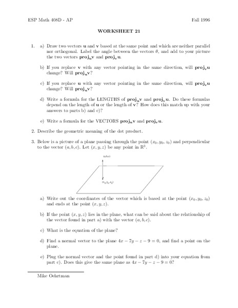 Worksheet 21 Worksheet