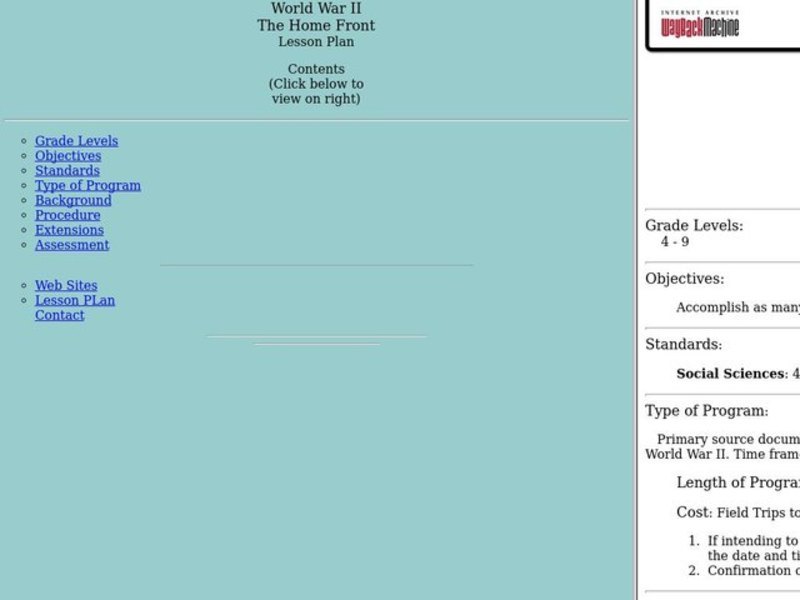 World War II: The Home Front Lesson Plan