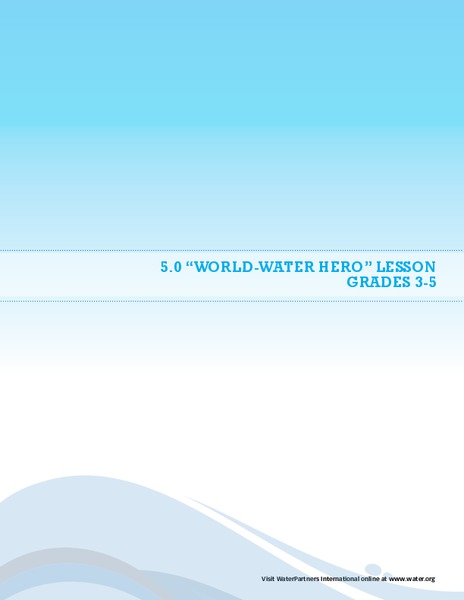 World-Water Hero Lesson Plan