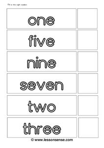 Write the Number Worksheet