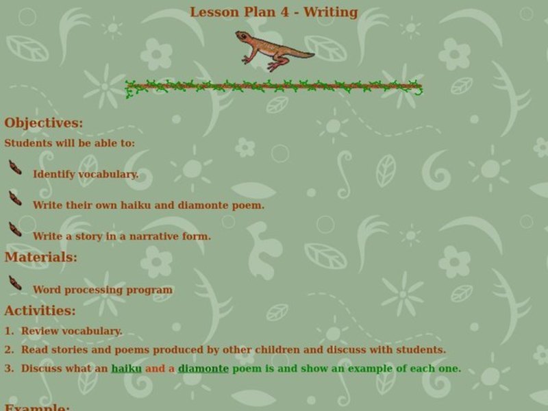 Writing Lesson Plan
