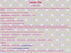 Writing a Letter Lesson Plan