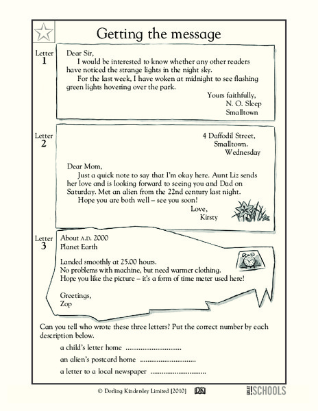 Writing a Letter Writing