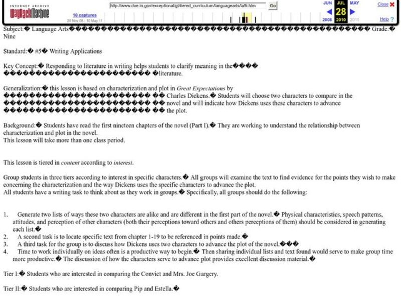 Writing Applications Lesson Plan
