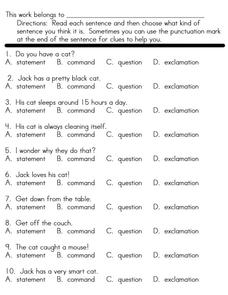 Writing Conventions: Punctuation Worksheet