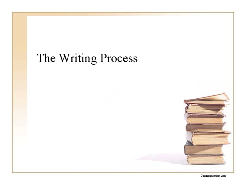 Writing Process PPT