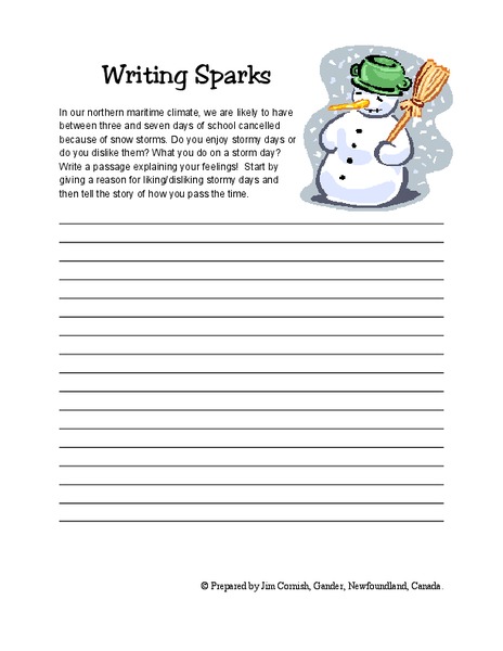 Writing Sparks Lesson Plan