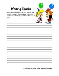 Writing Sparks Lesson Plan