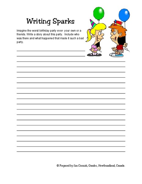 Writing Sparks Lesson Plan