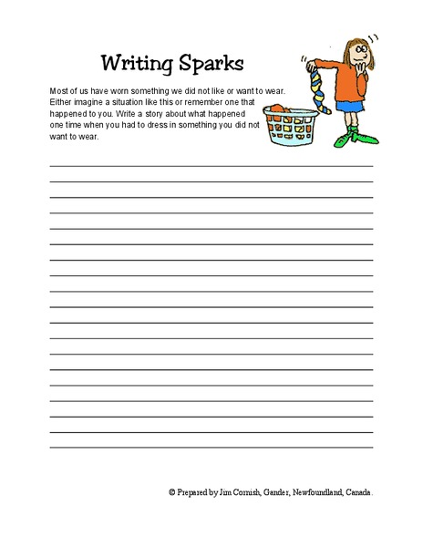 Writing Sparks Lesson Plan