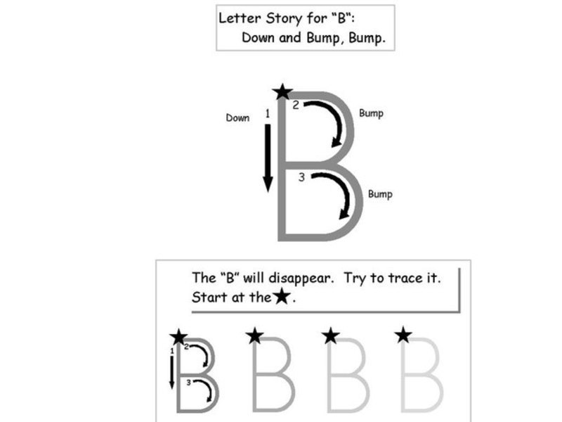 Writing the Letter B Worksheet