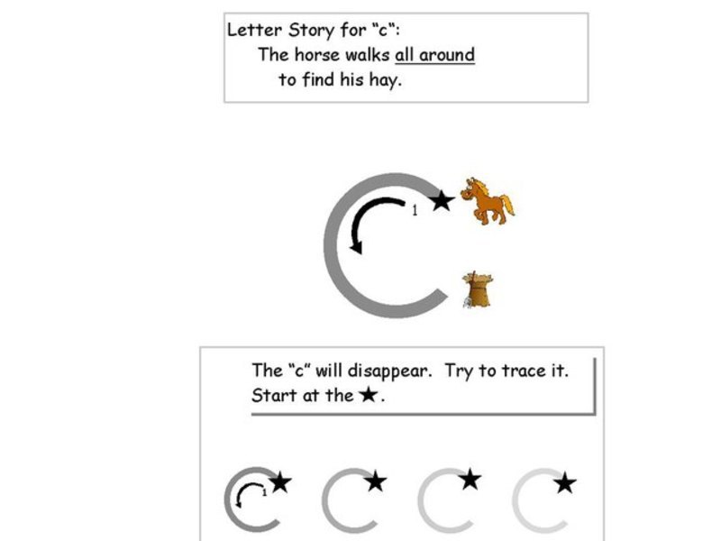 Writing the Letter c Worksheet