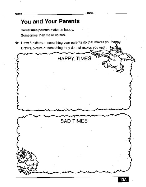 You and Your Parents Lesson Plan