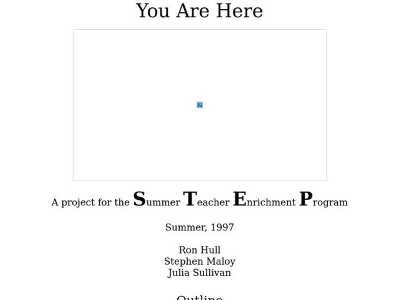 You Are Here Lesson Plan