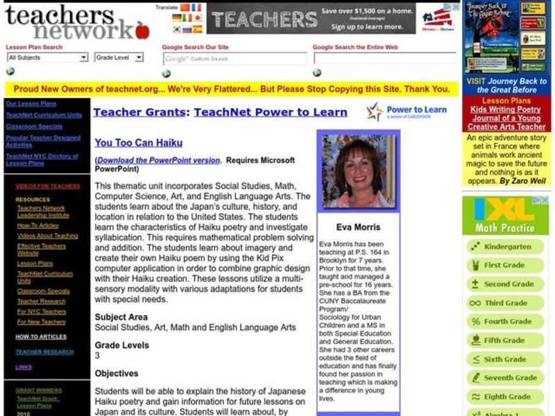 You Too Can Haiku Lesson Plan