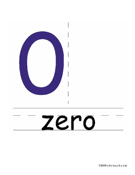 Zero Worksheet
