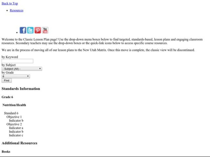 The Quicker the Better? Food Processing Lesson Plan