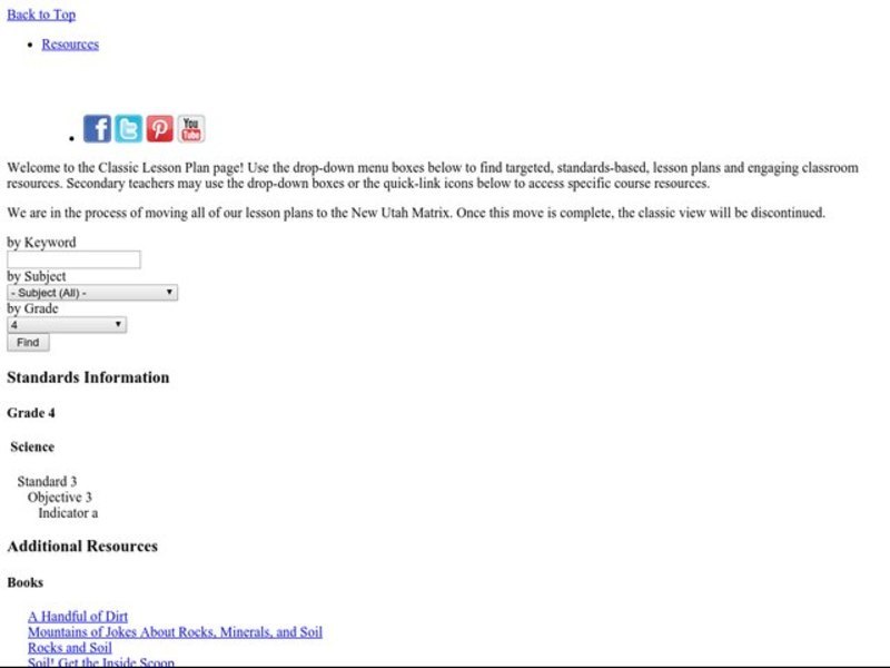 The Soil Chain Lesson Plan