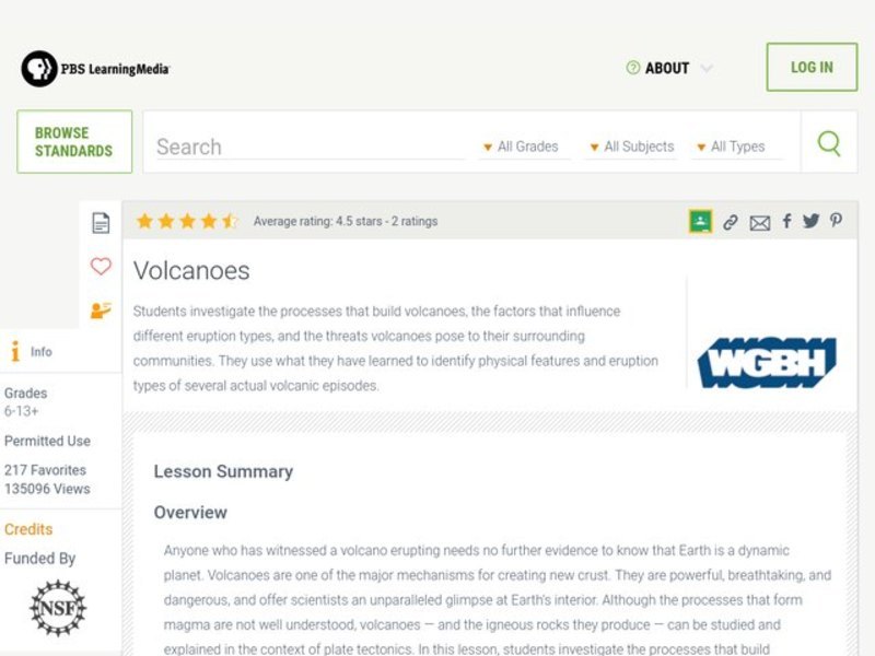 Volcanoes Lesson Plan