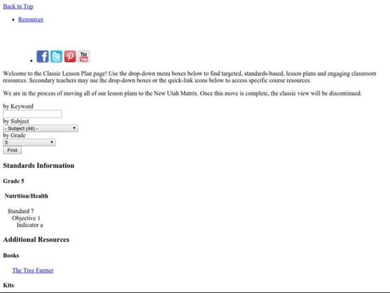 Tree-mendous! Lesson Plan