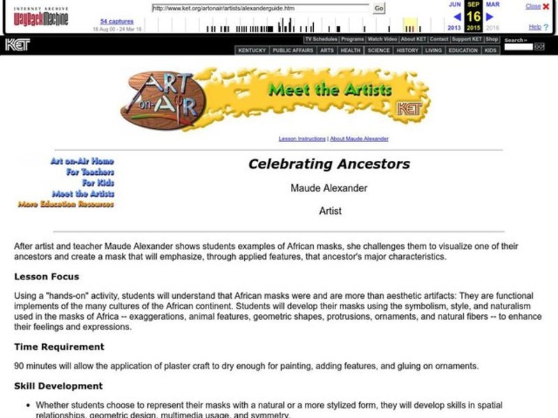 Celebrating Ancestors Lesson Plan