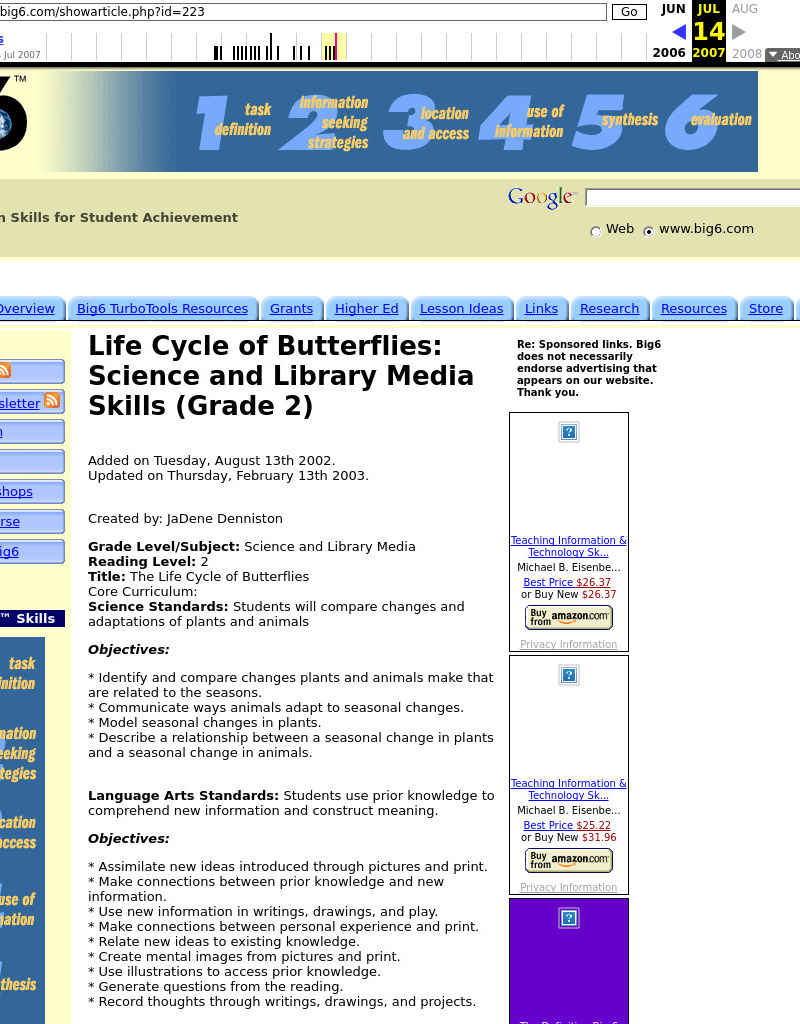 Life Cycle of Butterflies Lesson Plan