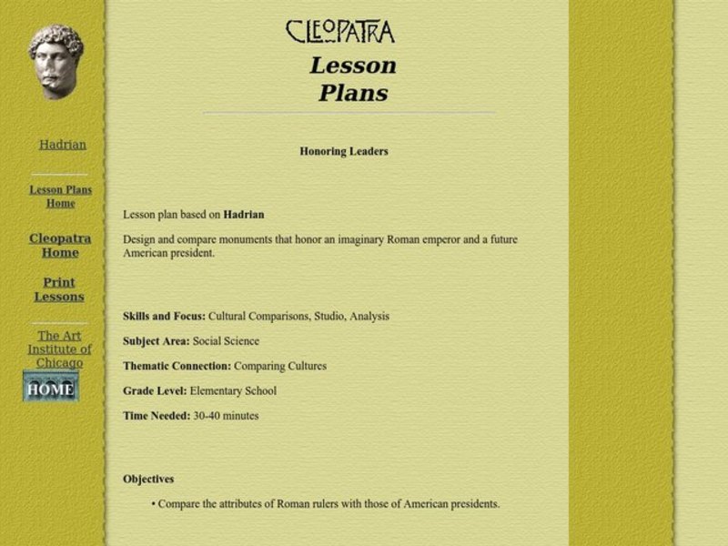 Honoring Leaders Lesson Plan