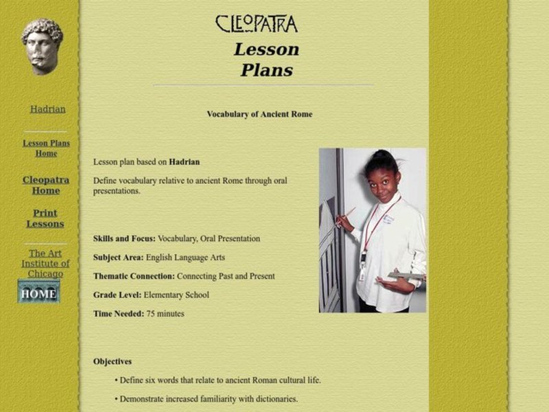 Vocabulary of Ancient Rome (Grades 4-6) Lesson Plan