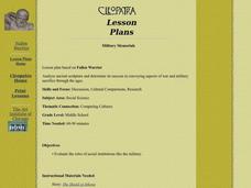 Military Memorials Lesson Plan