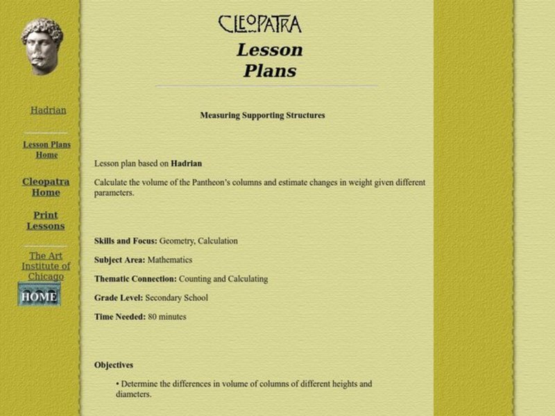 Measuring Supporting Structures Lesson Plan