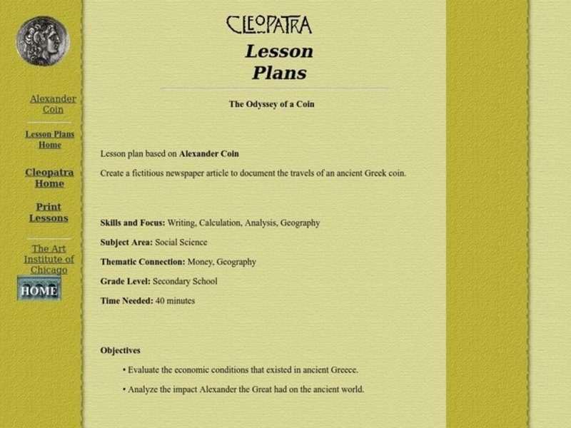 The Odyssey of a CoinC Lesson Plan