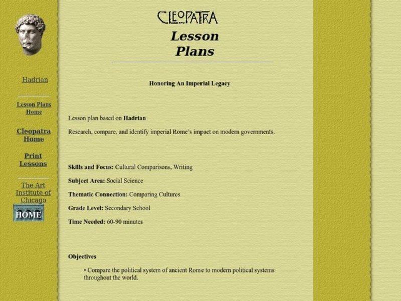 Honoring An Imperial Legacy Lesson Plan