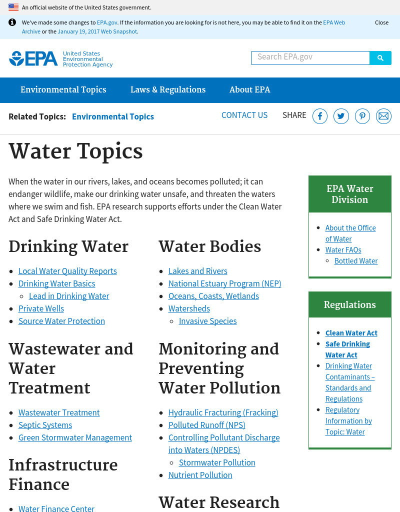 Water, Now and Then Unit Plan