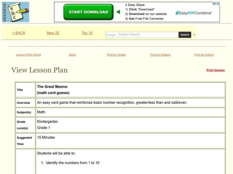 The Great Mezmo Lesson Plan