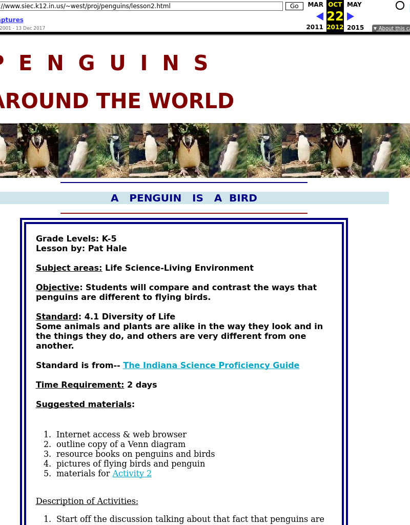 A Penguin is a Bird Lesson Plan